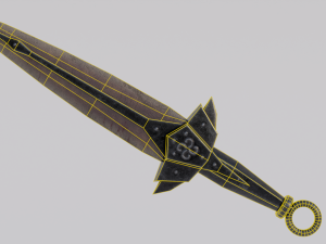 Dragon Bone blade from Skyrim 3D Модель