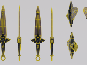 Dragon Bone blade from Skyrim 3D Модель