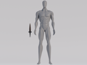 Dragon Bone blade from Skyrim 3D Модель