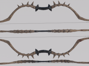 Dragon Bone Bow from Skyrim Model 3D