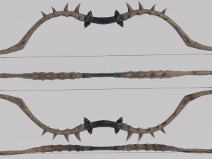 Dragon Bone Bow from Skyrim 3D Model