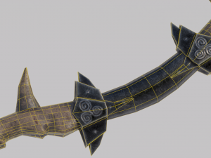 Dragon Bone Bow from Skyrim Model 3D