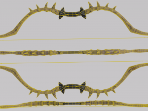 Dragon Bone Bow from Skyrim Model 3D