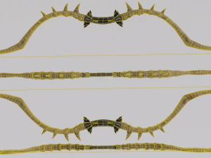 Dragon Bone Bow from Skyrim 3D Model