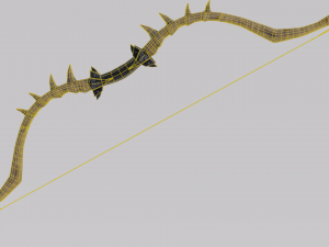 Dragon Bone Bow from Skyrim Model 3D