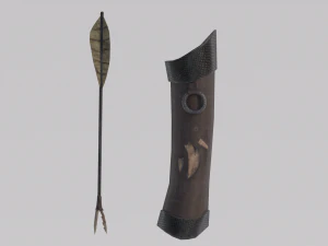 Dragon Bone Bow from Skyrim 3D Model