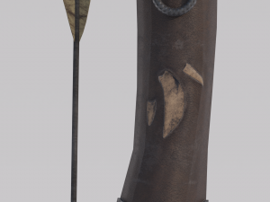 Dragon Bone Bow from Skyrim Model 3D