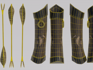 Dragon Bone Bow from Skyrim Model 3D