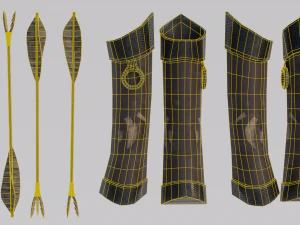Dragon Bone Bow from Skyrim 3D Model