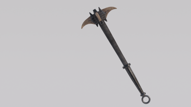 Dragon Bone Mace from Skyrim 3D 모델 .c4d .max .obj .3ds .fbx .stl .blend 