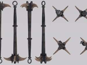 Dragon Bone Mace from Skyrim 3D 모델