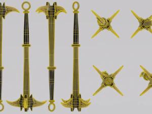 Ma&ccedil;a de Osso de Drag&atilde;o de Skyrim Modelo 3D