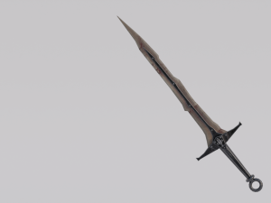 Dragon Bone Sword from Skyrim 3D Model