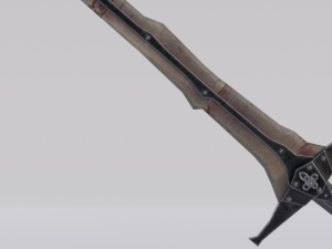 Dragon Bone Sword from Skyrim 3D 模型