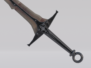 Dragon Bone Sword from Skyrim 3D 模型