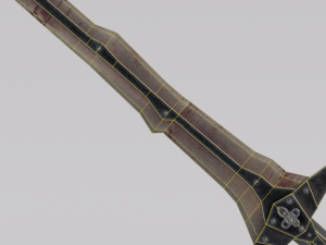 Dragon Bone Sword from Skyrim 3D 模型