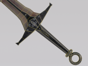 Dragon Bone Sword from Skyrim 3D 模型