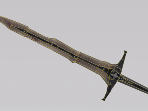 Dragon Bone Sword from Skyrim 3D 模型