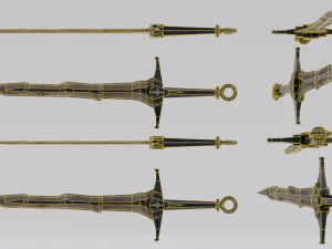 Dragon Bone Sword from Skyrim 3D Model