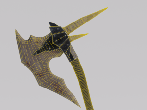 Dragon Bone Two Handed Ax from Skyrim 3D Модель
