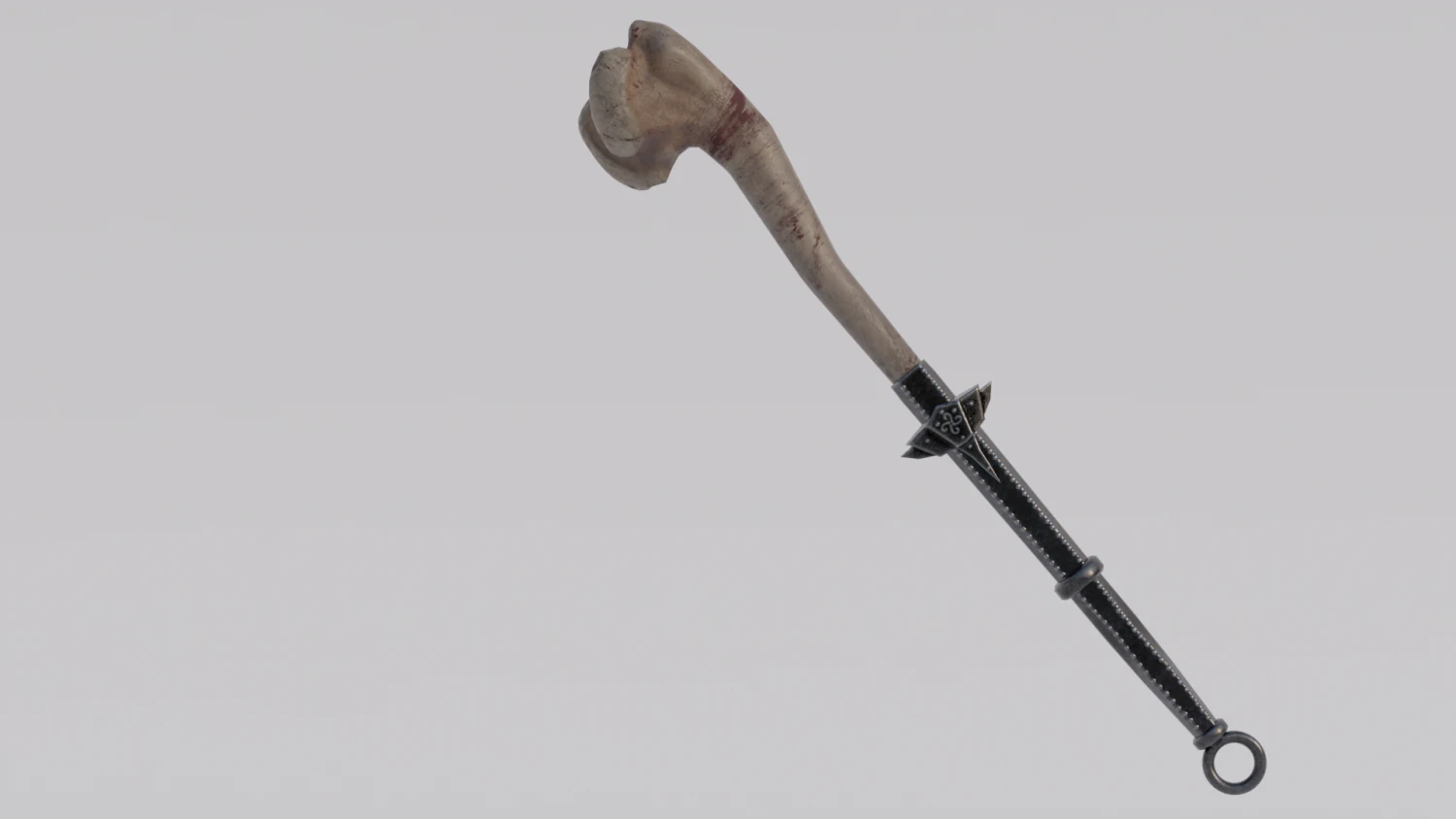 Dragon Bone Two Handed Mace from Skyrim 3D Model .c4d .max .obj .3ds .fbx .stl .blend 