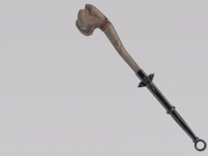 Mazza a due mani con osso di drago di Skyrim Modello 3D