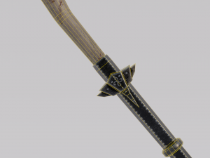 Dragon Bone Two Handed Mace from Skyrim 3D Model