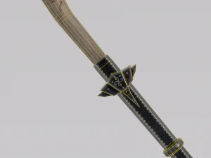 Dragon Bone Two Handed Mace from Skyrim 3D Model