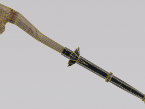 Dragon Bone Two Handed Mace from Skyrim 3D Model