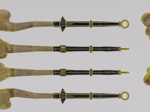 Dragon Bone Two Handed Mace from Skyrim 3D Model