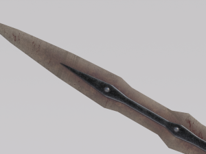 Dragon Bone Two Handed Sword from Skyrim Modelo 3D