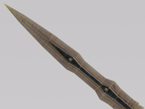 Dragon Bone Two Handed Sword from Skyrim Modelo 3D
