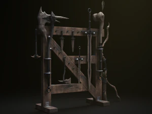 Dragon Bone Weapon Set from Skyrim 3D Model