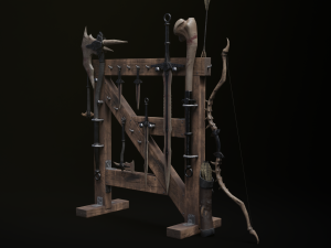 Dragon Bone Weapon Set from Skyrim 3D Model