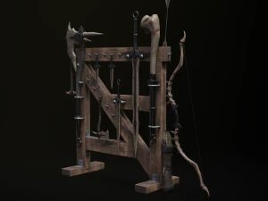 Dragon Bone Weapon Set from Skyrim 3D Model