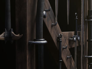 Dragon Bone Weapon Set from Skyrim 3D Model