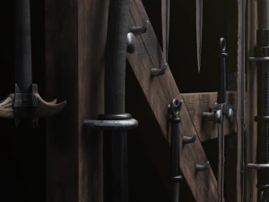 Dragon Bone Weapon Set from Skyrim 3D Model