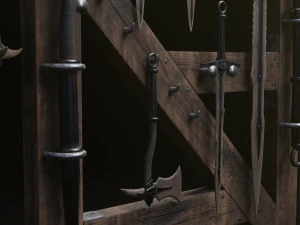Dragon Bone Weapon Set from Skyrim 3D Model