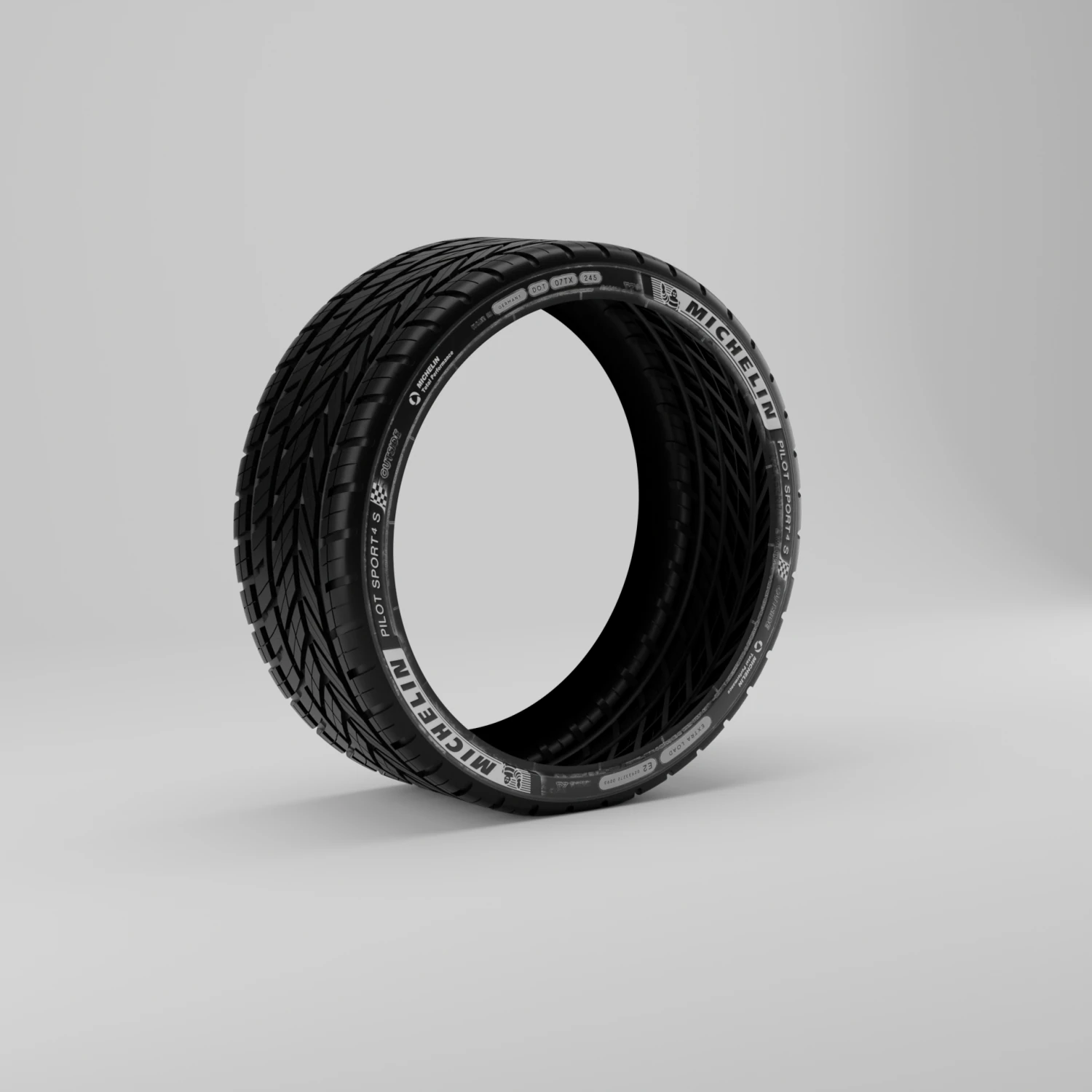 H6 Julietta tire 3D Model .c4d .max .obj .3ds .fbx .stl .blend