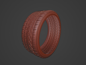 H6 Julietta tire 3D Model