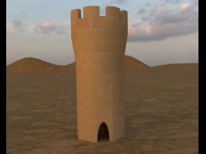 torre medieval Modelo 3D