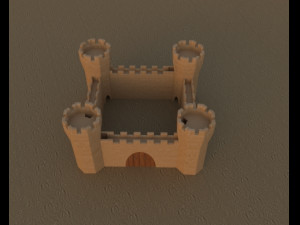 medieval castle 3D Model