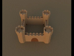 medieval castle 3D Model