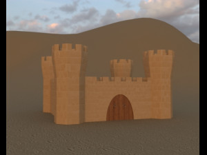 medieval castle Modelo 3D