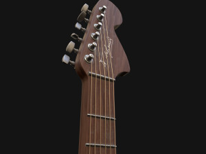 electric guitar pbr high-poly Modello 3D