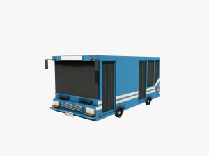 autob&uacute;s lowpoly Modelo 3D