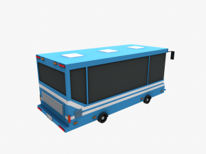Lowpoly Bus 3D मॉडल