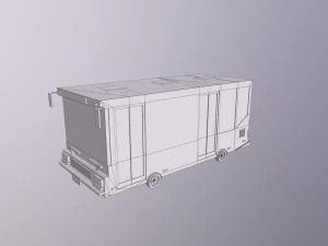 Lowpoly Bus 3D Model