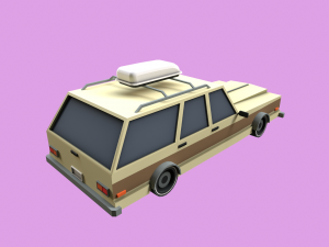 Lowpoly Family car 3D 模型