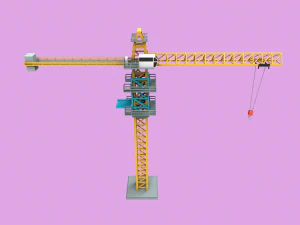 Gr&uacute;a Lowpoly Modelo 3D